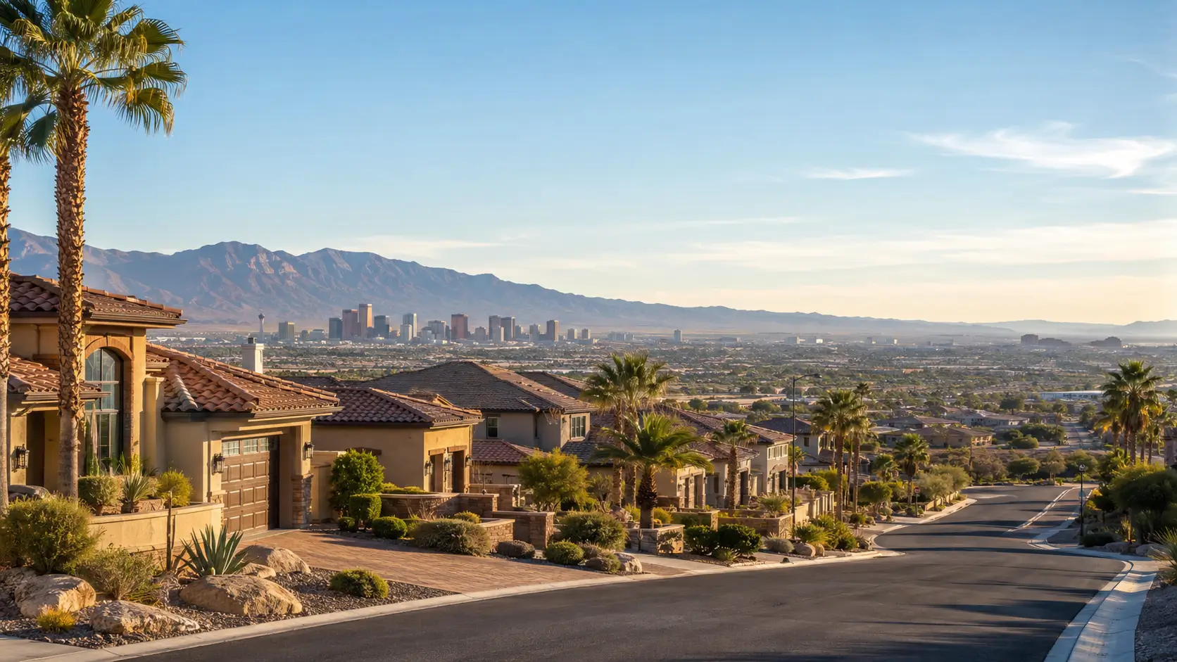View of the Las Vegas Strip from above