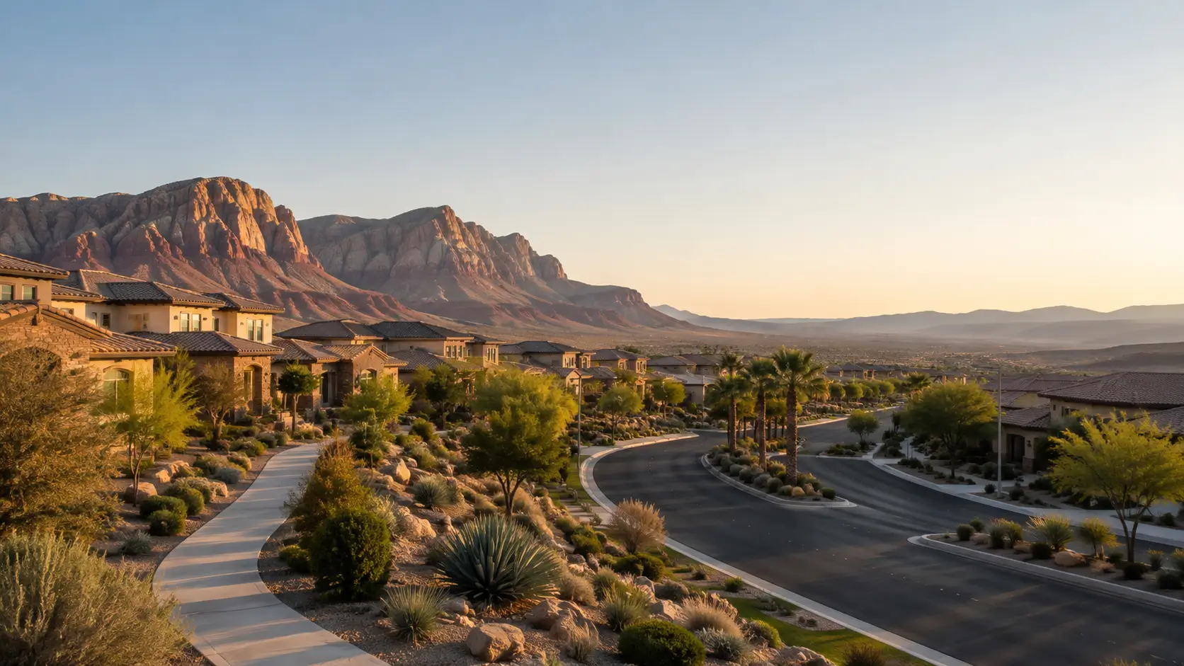 Summerlin community entrance in Las Vegas